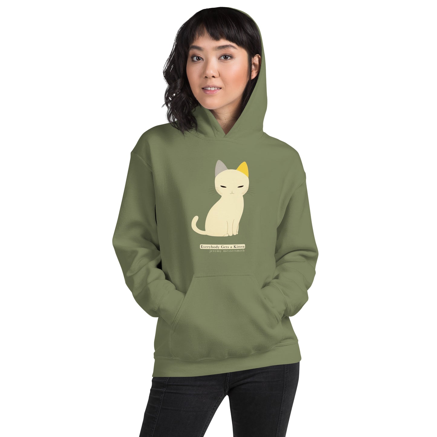 Yellow-Eared Kitten Hoodie