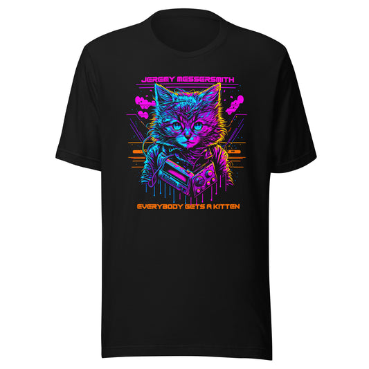 80s Synthwave Kitten T-shirt